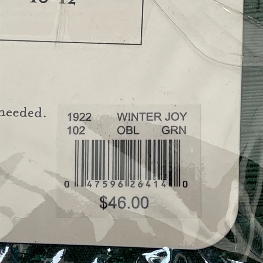 Bardwil Linens Winter Joy Damask Tablecloth 60” x 102”. Brand New With Tags.